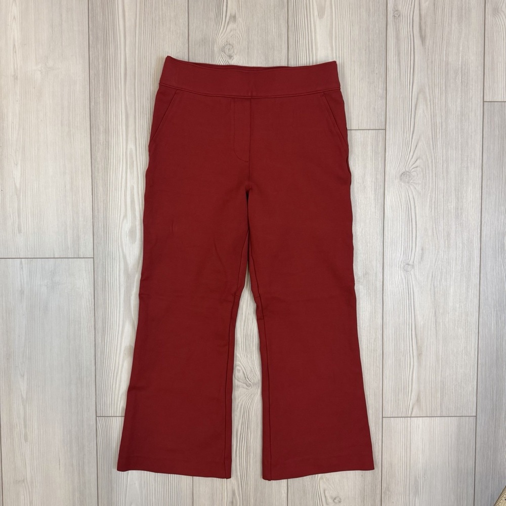 Spanx The Perfect Fit Ponte Kick Flare Pant Small SP Red #20386Q Stretch Cropped